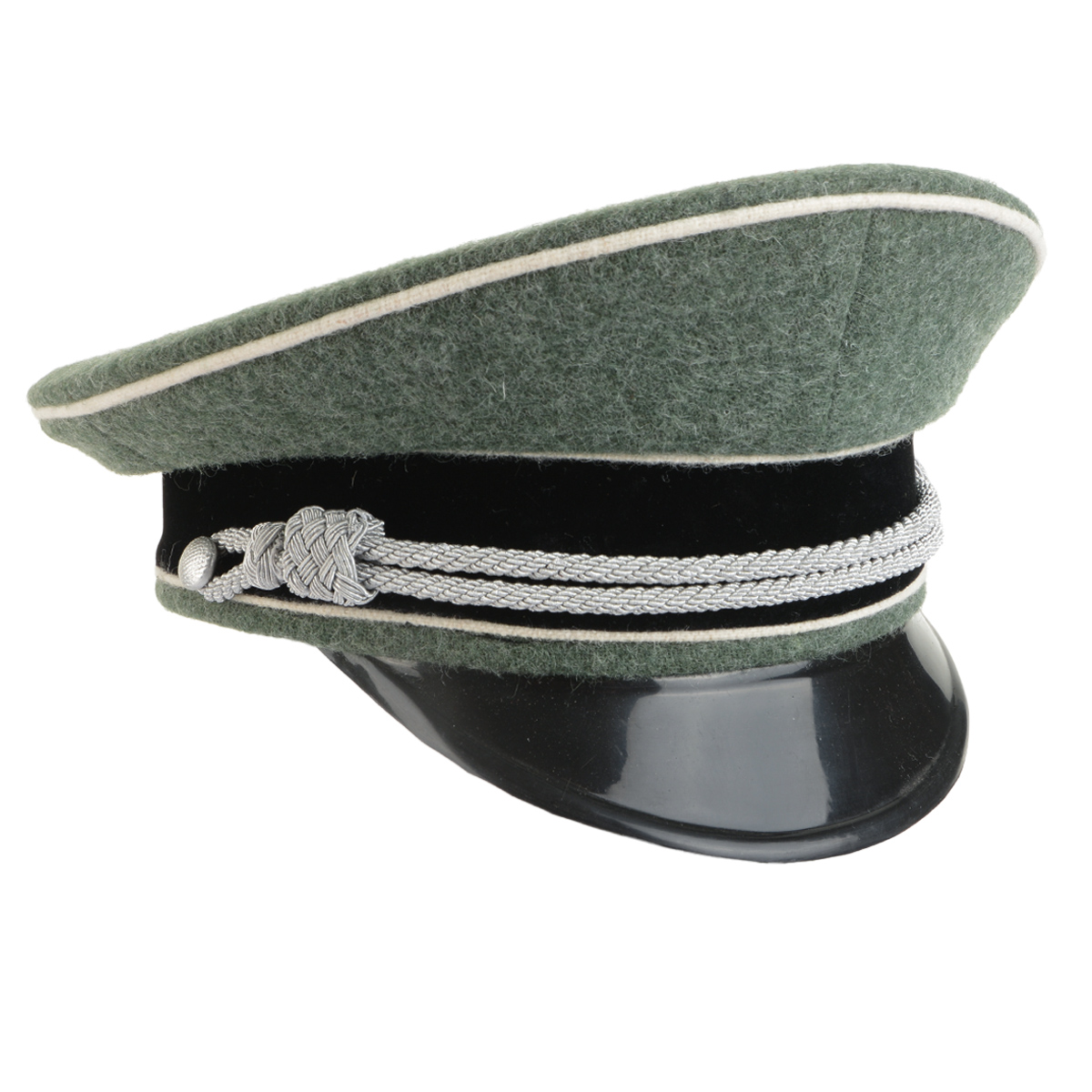 Military WWII WW2 German Elite Officer Hat Officer Cap Black With Eagle Badge M 