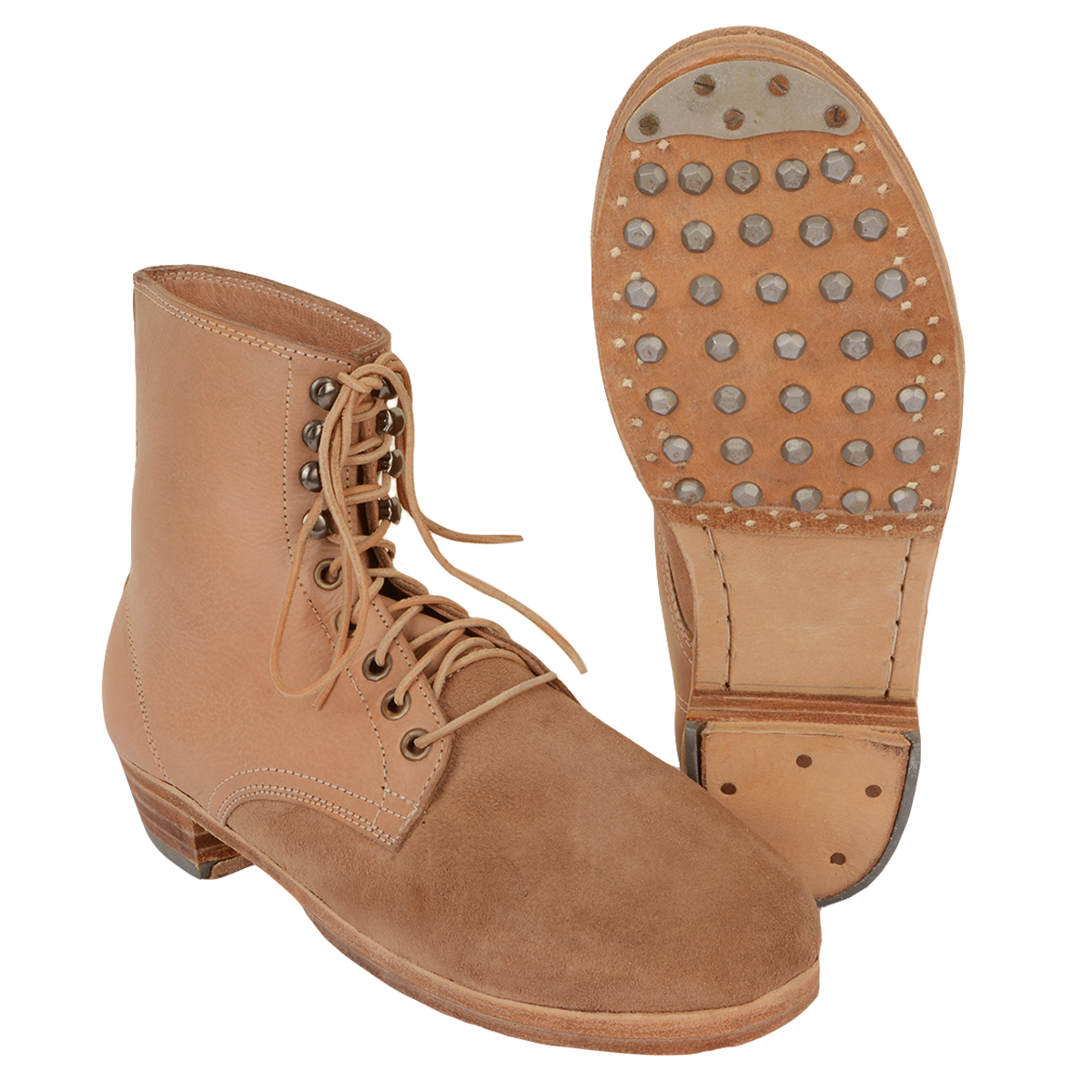 WW2 German M37 Low Boots Natural Epic Militaria