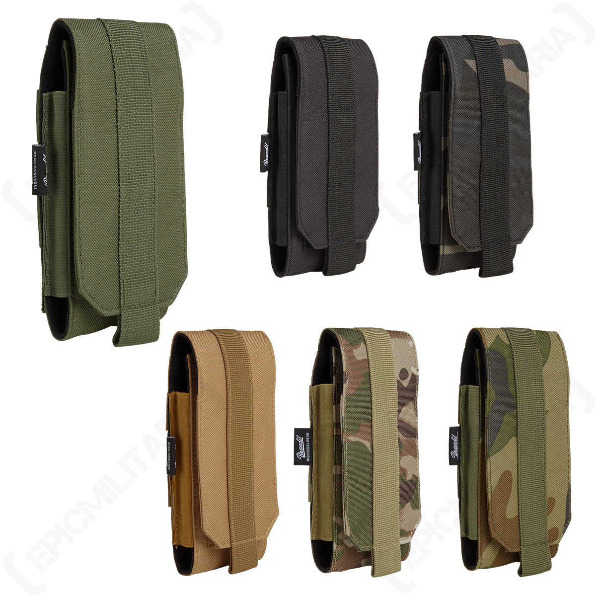 Cell Phone Molle Pocket| iPhone Molle Pouch Holster| Law Enforcement & Security Tactical Molle Phone Pouch - Made in The USA by Bluestone Safety