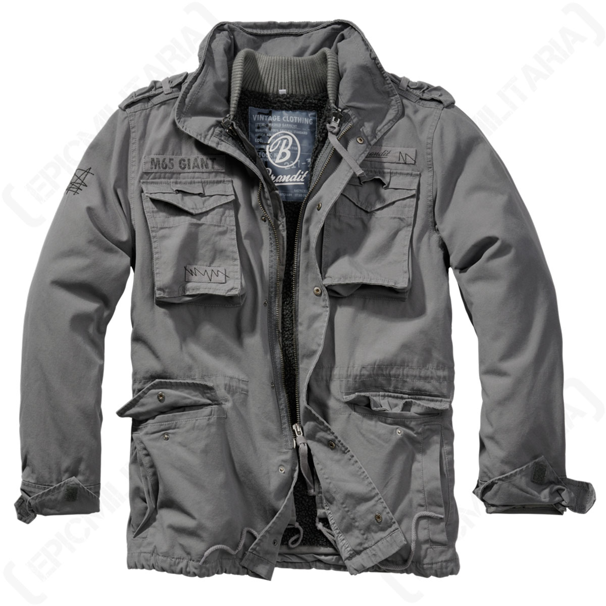 Brandit M65 Giant Jacket - Grey Epic - Militaria Charcoal