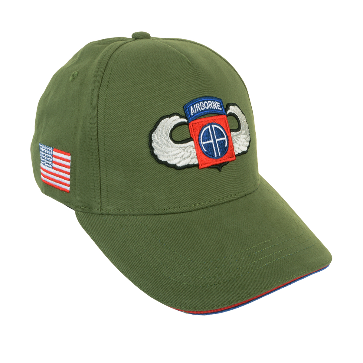 82nd Airborne Baseball Cap Olive Green Epic Militaria