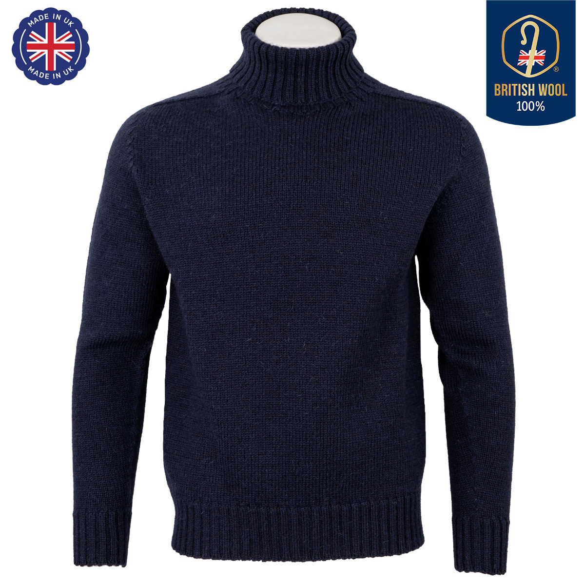 WW2 British 100 Wool Navy RAF Jumper Navy Blue Epic Militaria
