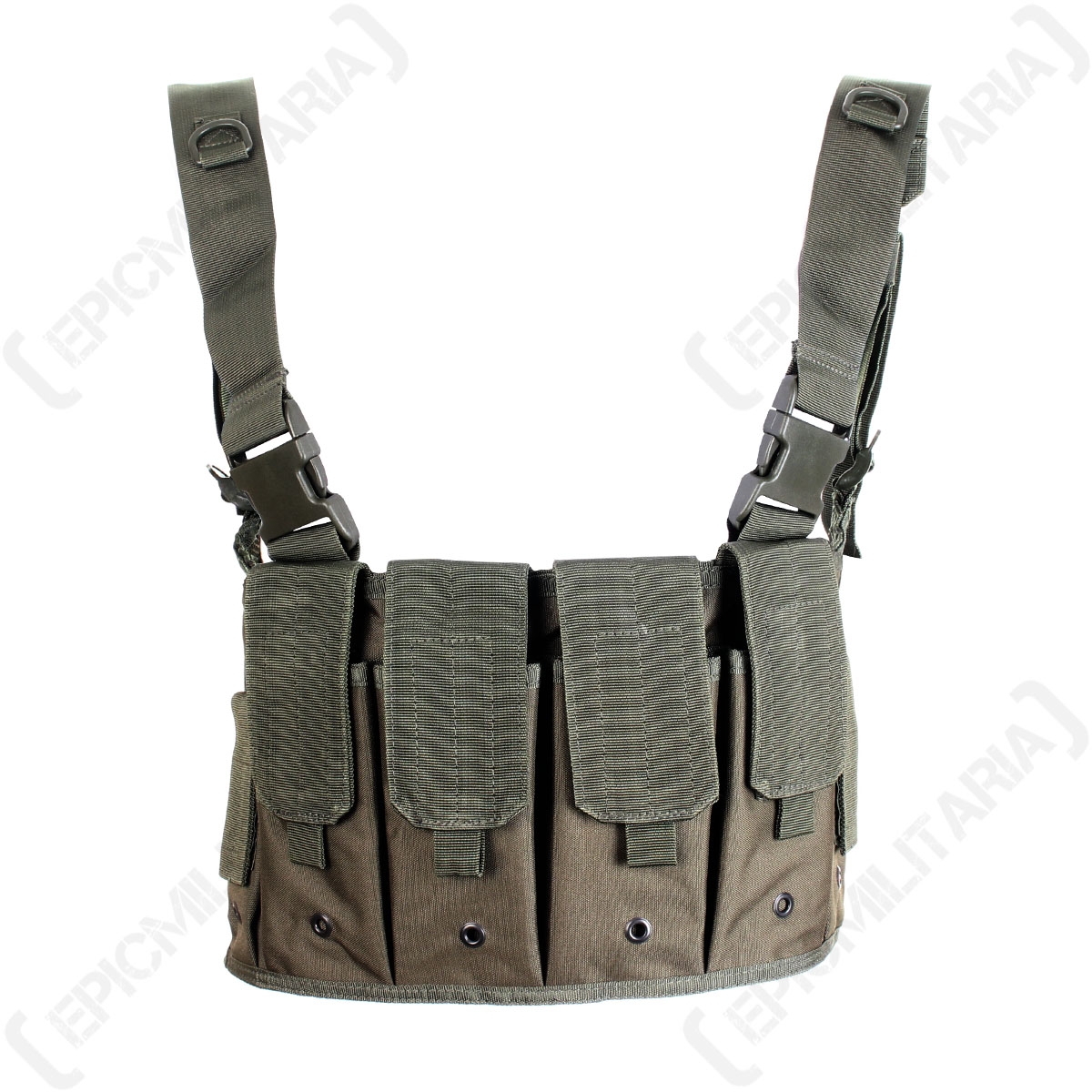 Chest mag carrier outlet