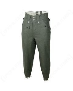 WW2 German M43 Field Grey Wool Trousers