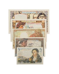 This view shows all available French WW2 Francs. Thumbnail