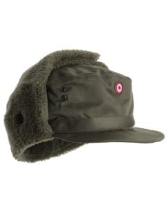 Original Austrian Army Winter Cap Issued - Olive Drab