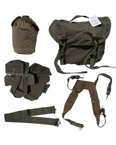 Original Greek Army M56 7-Piece Carrier System Webbing - Grade 1