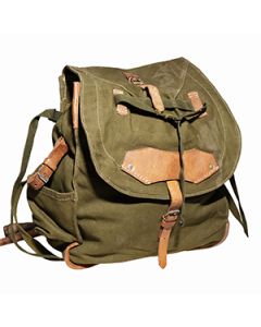 Original Romanian Army Rucksack with Canvas Straps - Olive - Grade 1