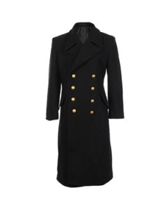 Navy Great Coat - Black Thumbnail