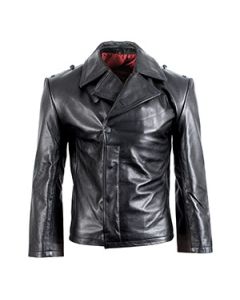 German Black Leather Panzer Wrap Thumbnail