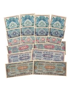 WW2 US Invasion Currency Francs