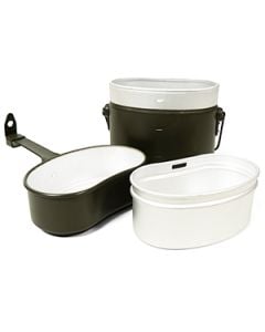 Original Italian Army Mess Tins - Olive - Supergrade