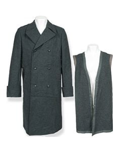 This view shows the front of the great coat and liner. thumbnail.