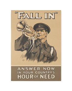 Hour of Need - WW1 British Poster