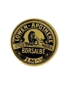This view shows the front of the skin balm tin. Thumbnail.
