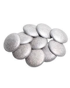 WW2 German Pebbled Tunic Buttons - Silver