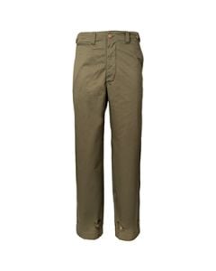 This view shows the front of the US WW2 M43 Trousers. Thumbnail.