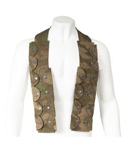 This view shows the front of the WW2 German Dull Splinter Bandolier. Thumbnail.