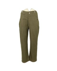 This view shows the front of the WW2 German M40 Field Grey Wool Trousers. Thumbnail.