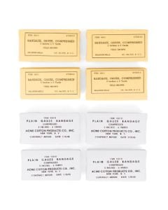 WW2 US 3" x 6 Yard Gauze Box - Set of 4