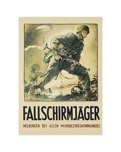 Fallschirmjager - German WW2 Poster