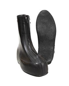 This view shows the Rubber Overshoes from a front view, with a view of the sole next to it. -TN