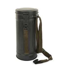 This view shows the WW2 German Gas Mask Canister. Thumbnail.