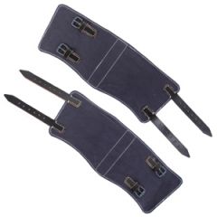 Luftwaffe Blue & Black Leather Gaiters Thumbnail