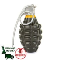 Metal Pineapple Grenade - MK II Yellow Band