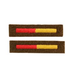 WW2 British Arm of Service Strip Pair - Royal Armoured Corp