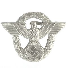 WW2 German Police Officer Cap Badge