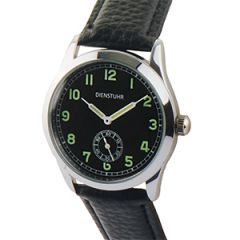 German Army Service Watch with Black Strap