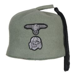 WW2 Waffen SS M43 Fez - Field Grey