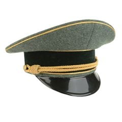 German Army General Visor Cap - Field Grey without Insignia