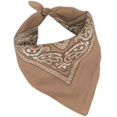 Western Style Cotton Bandana - Coyote