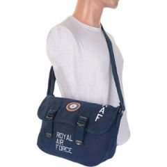 RAF Canvas Shoulder Bag - Blue