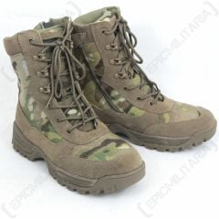Multicam Pattern Side Zip Tactical Army Shoe Boot