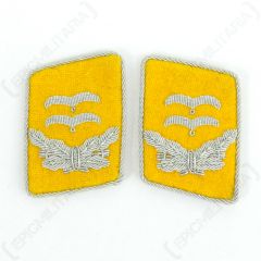 Luftwaffe Flieger Division Oberleutnant Collar Tabs - Yellow