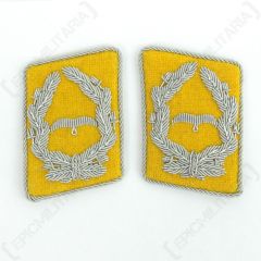 Luftwaffe Flieger Division Major Collar Tabs - Yellow