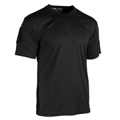 Quickdry Black T-Shirt - Thumbnail