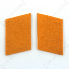 Luftwaffe Field Police Division Collar Tabs - Orange