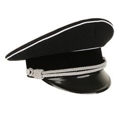 German Allgemeine Officer Visor Cap - Cotton Piping - Without Insignia