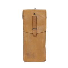 Large French Leather Pouch - Tan
