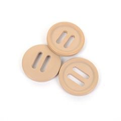 British Army Style 28mm Slotted Buttons - Khaki