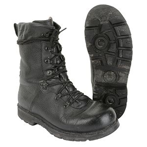 Original German Army BW Combat Boots with Padding - Stitched Sole