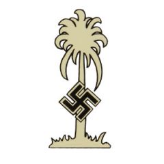 WW2 German DAK Palm Tree Helmet Decal