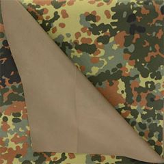 German Flecktarn Camo 3 Layer Wet Weather Fabric - 140cm x 100cm