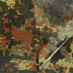 German Flecktarn Coated Ripstop 110gr Fabric - 160cm x 100cm