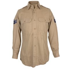 Original US Khaki Cotton Shirt - 36R