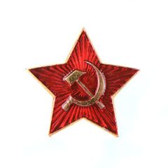 Soviet Red Star Cap Badge - Large